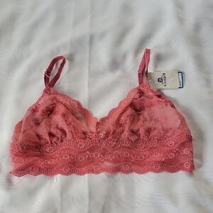 b. tempted Coral Lace Bralette, Size: XL, NWT
